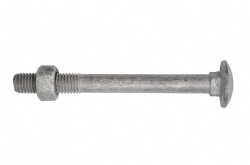 Coach Bolt With Nut Galvanised
