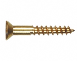 Flat Phillips Solid Brass Wood Screws